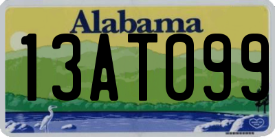 AL license plate 13AT099