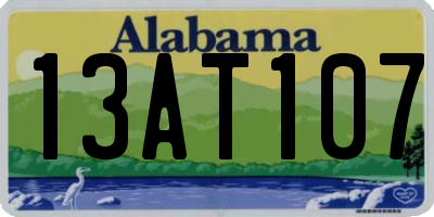 AL license plate 13AT107