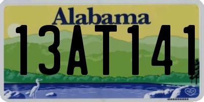 AL license plate 13AT141