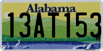 AL license plate 13AT153