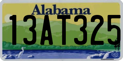 AL license plate 13AT325