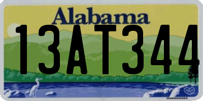 AL license plate 13AT344