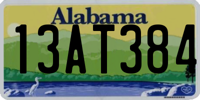 AL license plate 13AT384