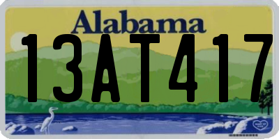 AL license plate 13AT417