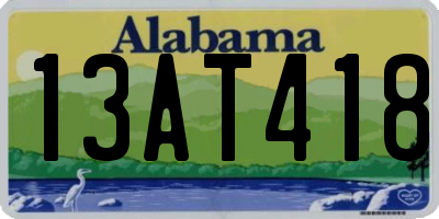 AL license plate 13AT418