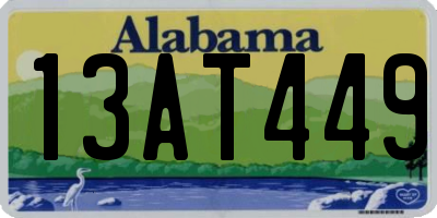 AL license plate 13AT449