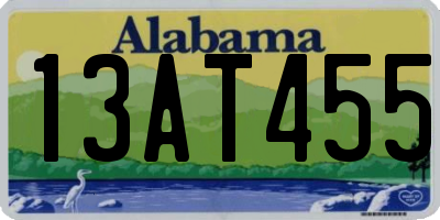 AL license plate 13AT455