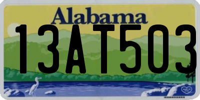 AL license plate 13AT503
