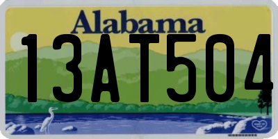 AL license plate 13AT504