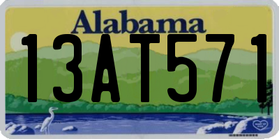 AL license plate 13AT571