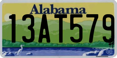 AL license plate 13AT579