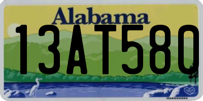 AL license plate 13AT580