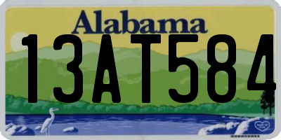 AL license plate 13AT584