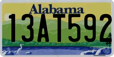AL license plate 13AT592