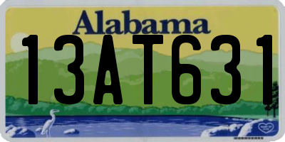 AL license plate 13AT631