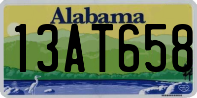 AL license plate 13AT658