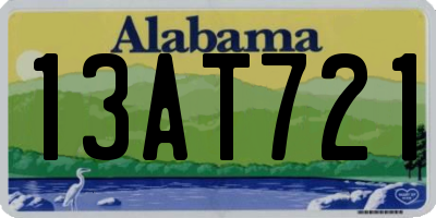 AL license plate 13AT721