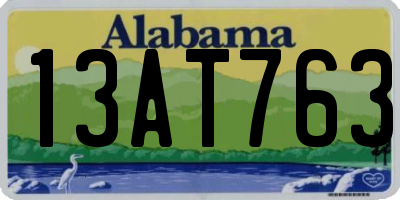 AL license plate 13AT763