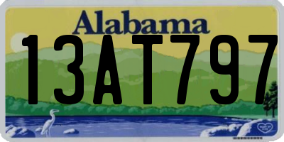 AL license plate 13AT797