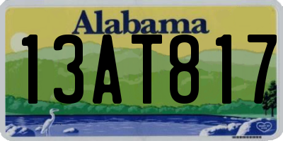 AL license plate 13AT817