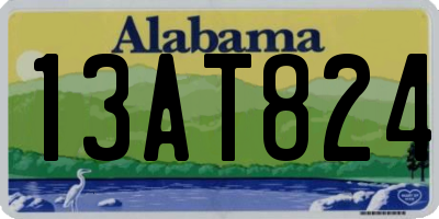 AL license plate 13AT824