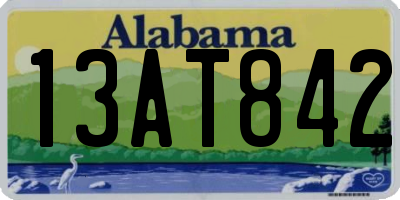 AL license plate 13AT842