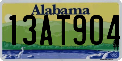 AL license plate 13AT904