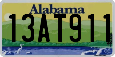 AL license plate 13AT911