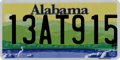 AL license plate 13AT915