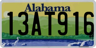 AL license plate 13AT916