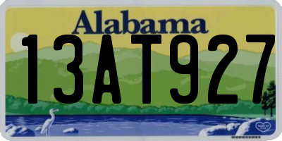 AL license plate 13AT927
