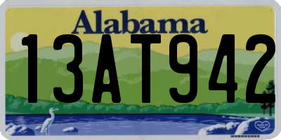 AL license plate 13AT942