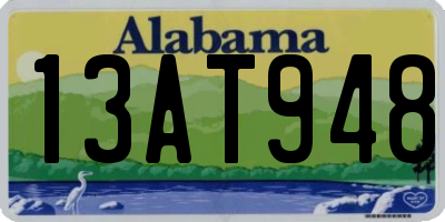 AL license plate 13AT948