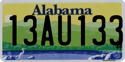 AL license plate 13AU133