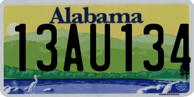 AL license plate 13AU134