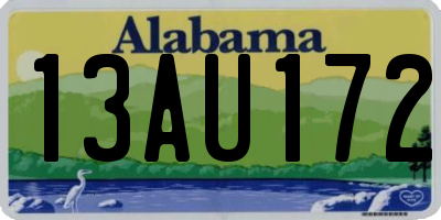 AL license plate 13AU172
