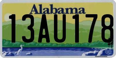 AL license plate 13AU178