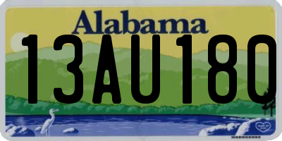 AL license plate 13AU180