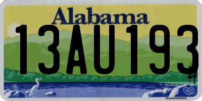 AL license plate 13AU193