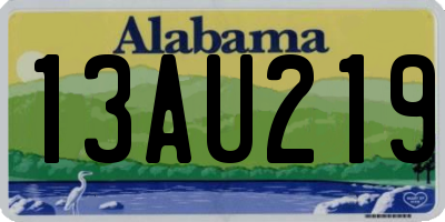 AL license plate 13AU219