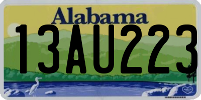 AL license plate 13AU223