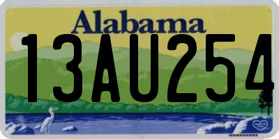 AL license plate 13AU254