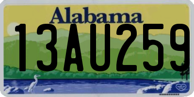 AL license plate 13AU259