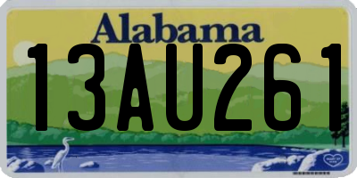 AL license plate 13AU261