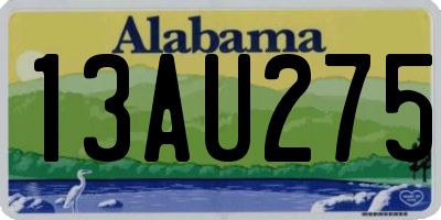 AL license plate 13AU275