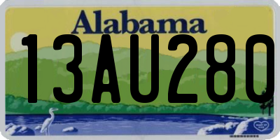 AL license plate 13AU280