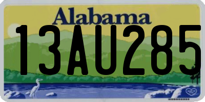 AL license plate 13AU285