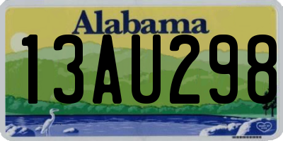 AL license plate 13AU298