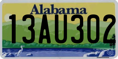 AL license plate 13AU302
