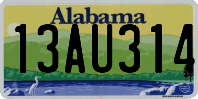 AL license plate 13AU314